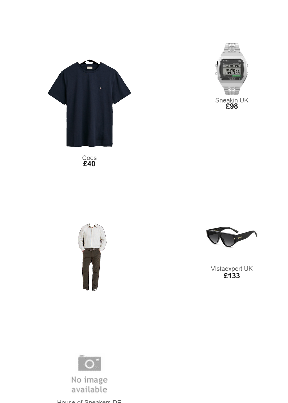 The complete outfit featuring Timex Watch Timex T80 Steel