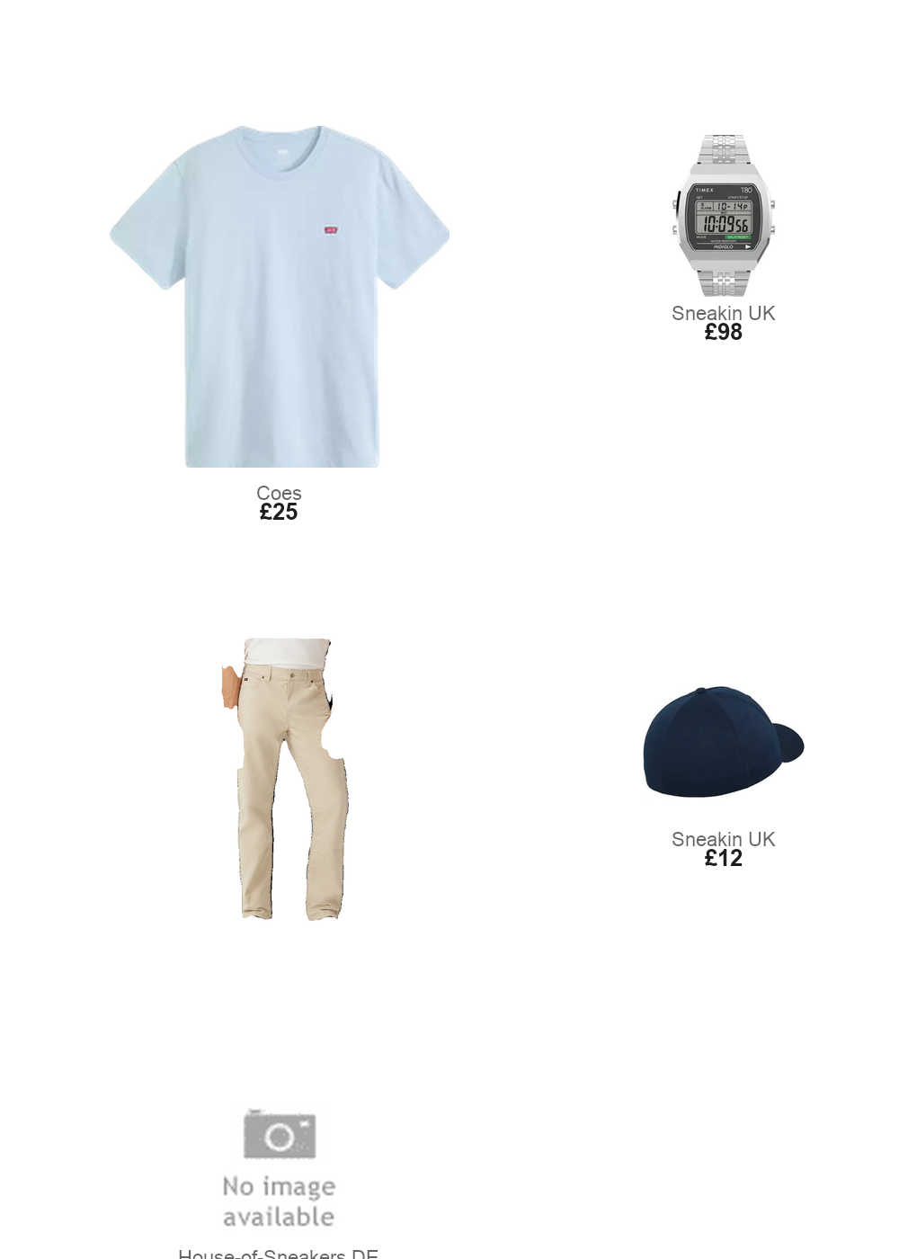 The complete outfit featuring Levis Levi's Short Sleeve Original Housemark T-shirt