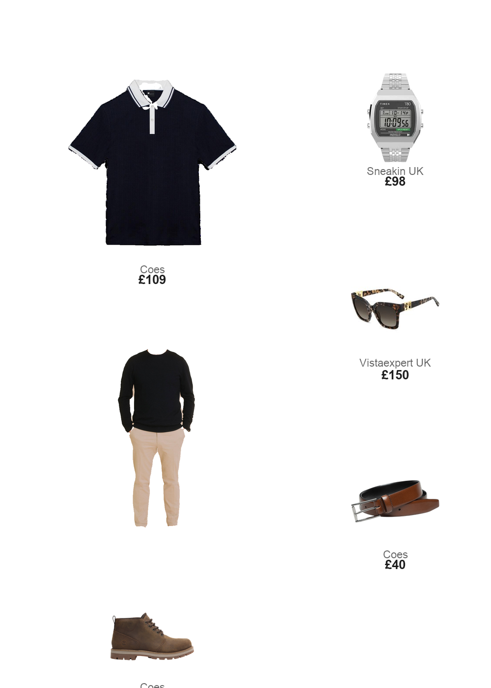 The complete outfit featuring Bugatti Bugatti Herringbone Knit Polo