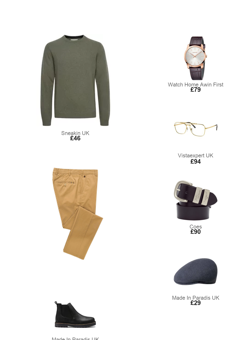 The complete outfit featuring Meyer Meyer Rio Chino