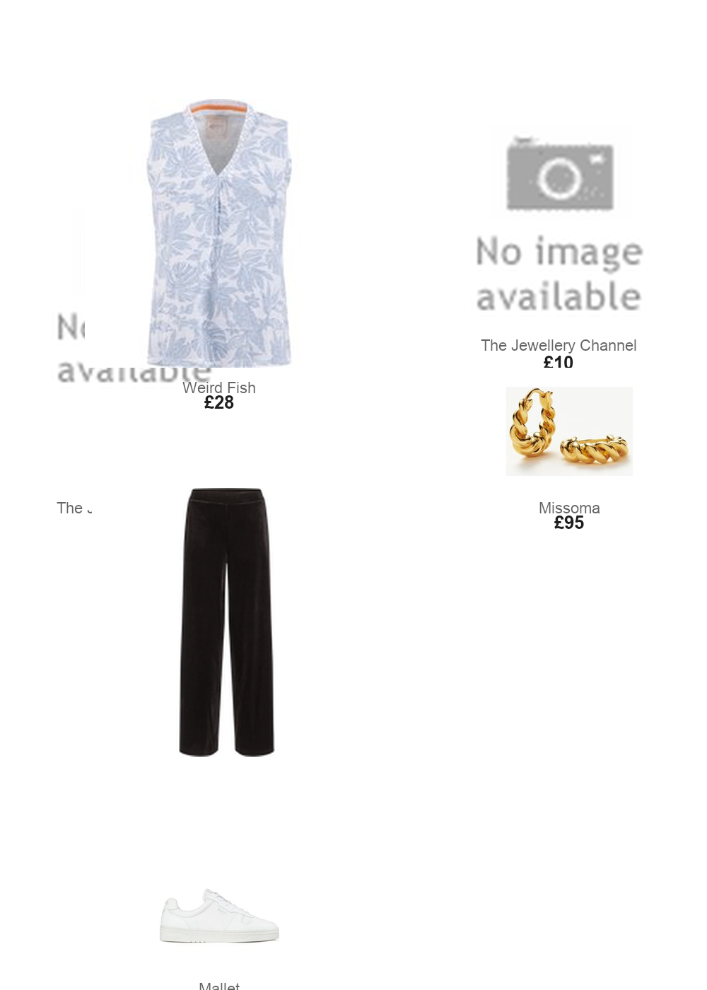 The complete outfit featuring Skyway Weird Fish Nonno Printed Jersey Vest Skyway Size 20