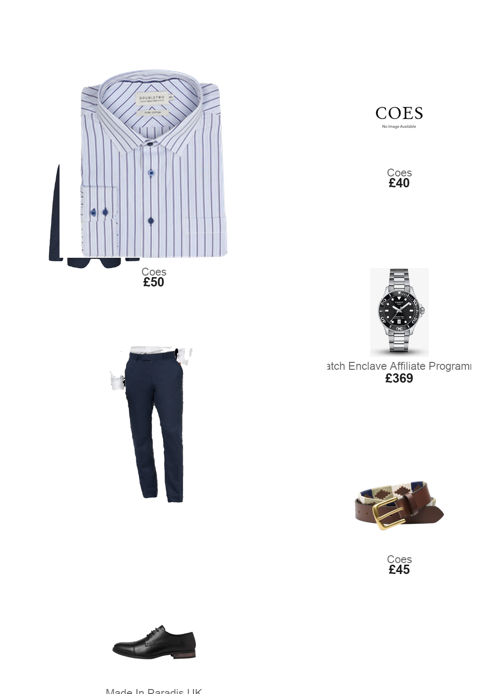 The complete outfit featuring Ibex Ibex Polo Belt