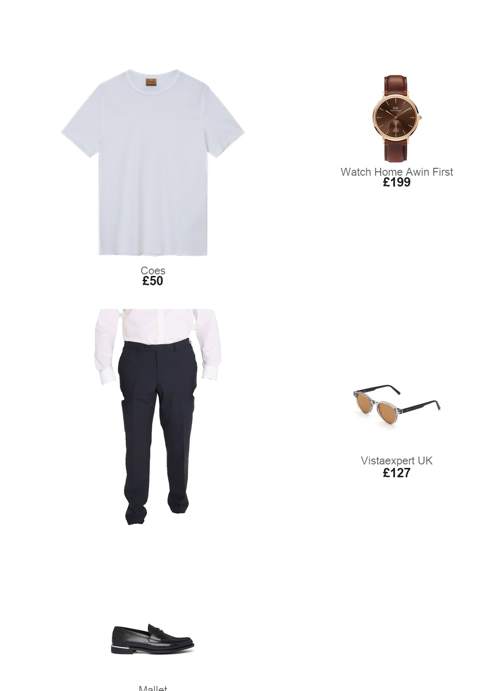 The complete outfit featuring Daniel Wellington DW00600707 Brown Leather Men's Watch