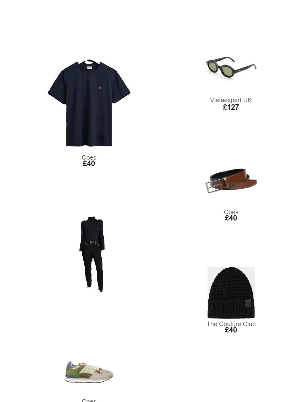 The complete outfit featuring HOFF HOFF City Trainers
