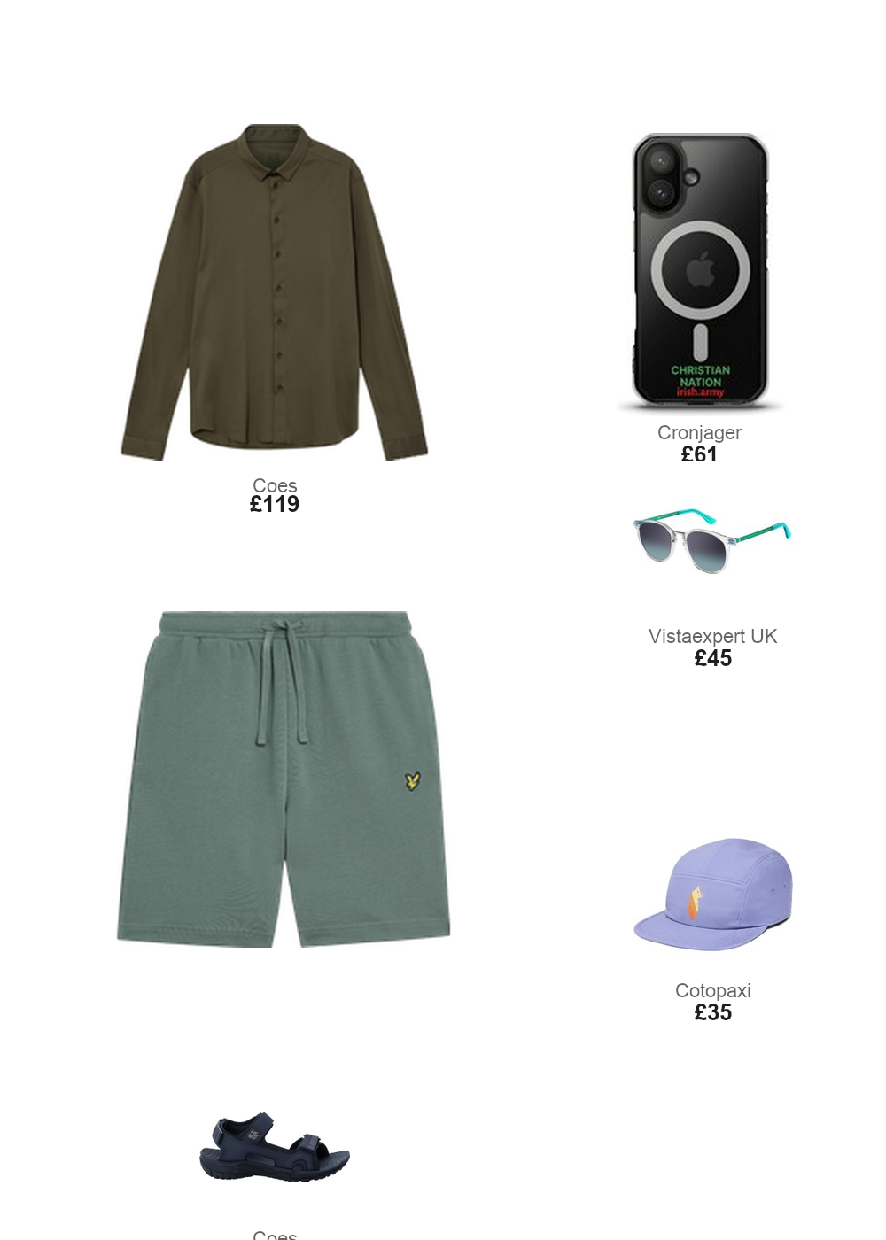 The complete outfit featuring Irish Army Christian Nation - MagSafe® Clear Case for iPhone®