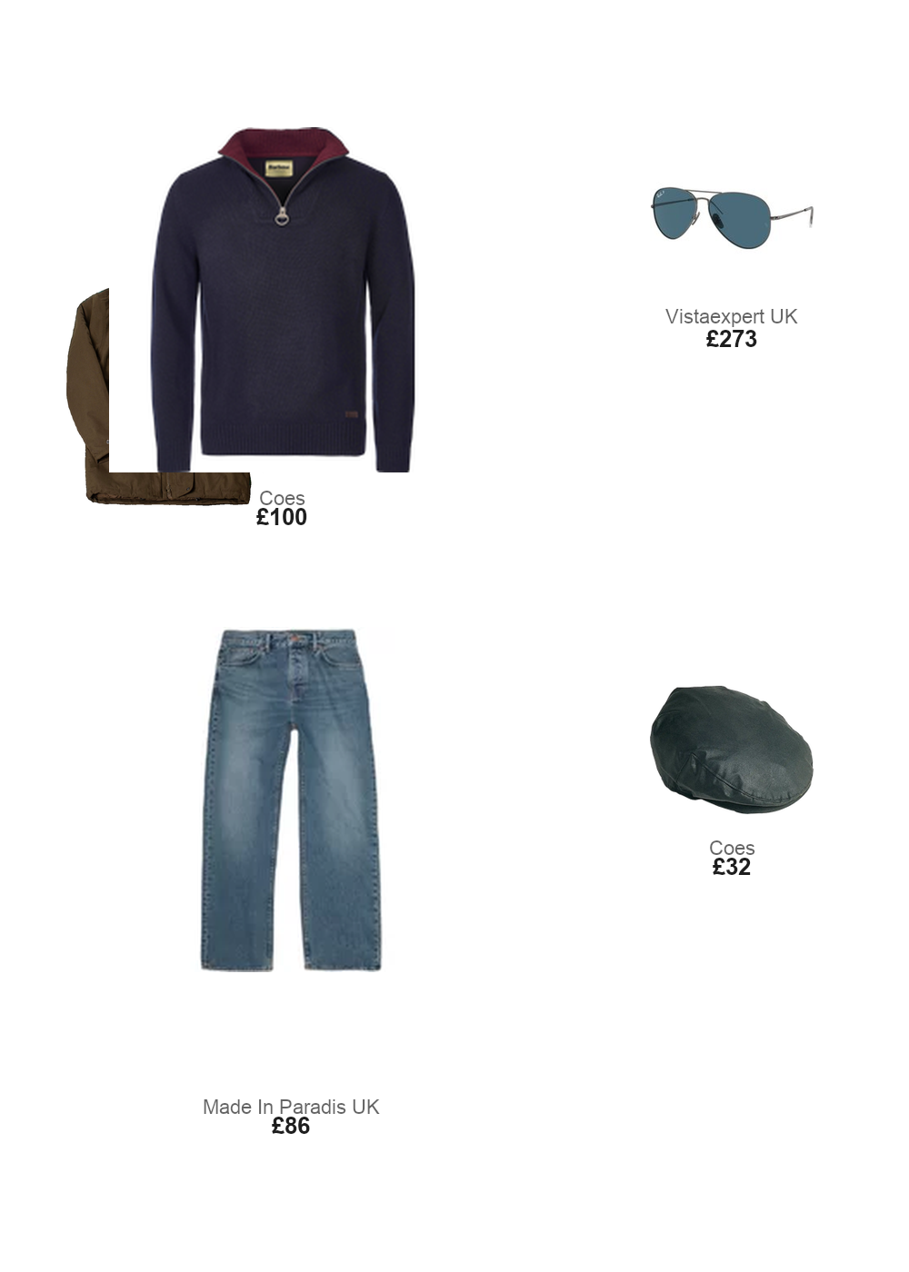The complete outfit featuring Ray - Ban Ray - Ban RB8089 AVIATOR TITANIUM 165/S2 Unisex Sunglasses Titanium Grey Blue Pilot Polarized Anti-glare