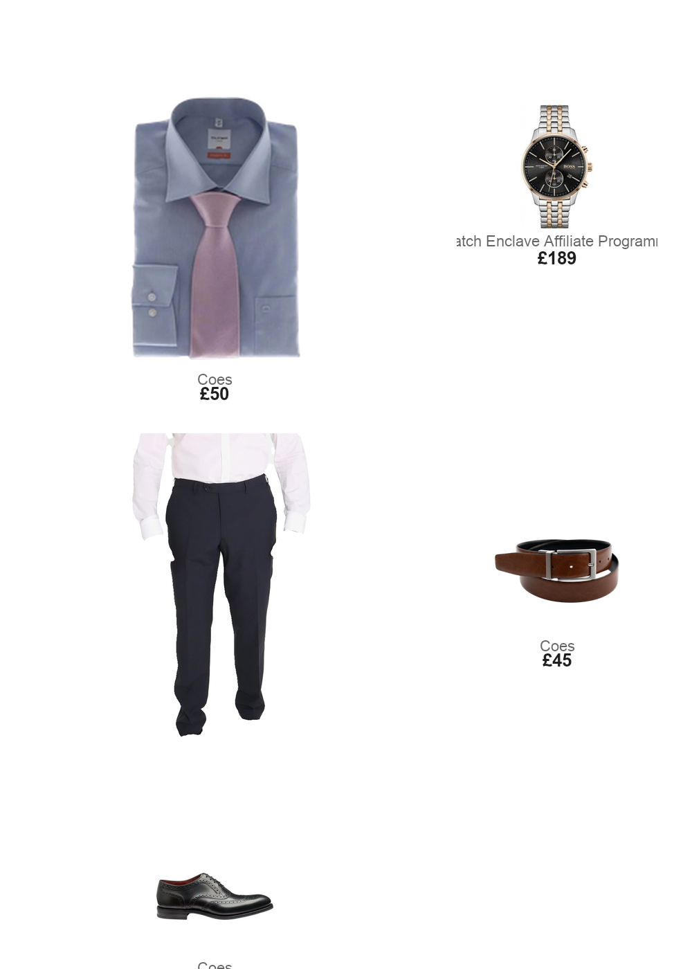 The complete outfit featuring Daniel Grahame Daniel Grahame Dinner Trousers