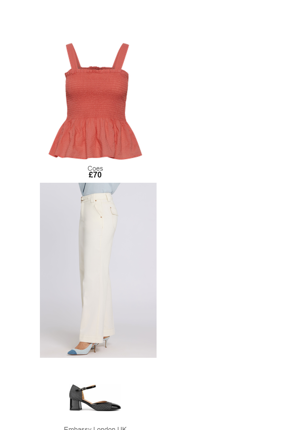 The complete outfit featuring Nydj Mia Palazzo Jeans With High Rise | Vintage White