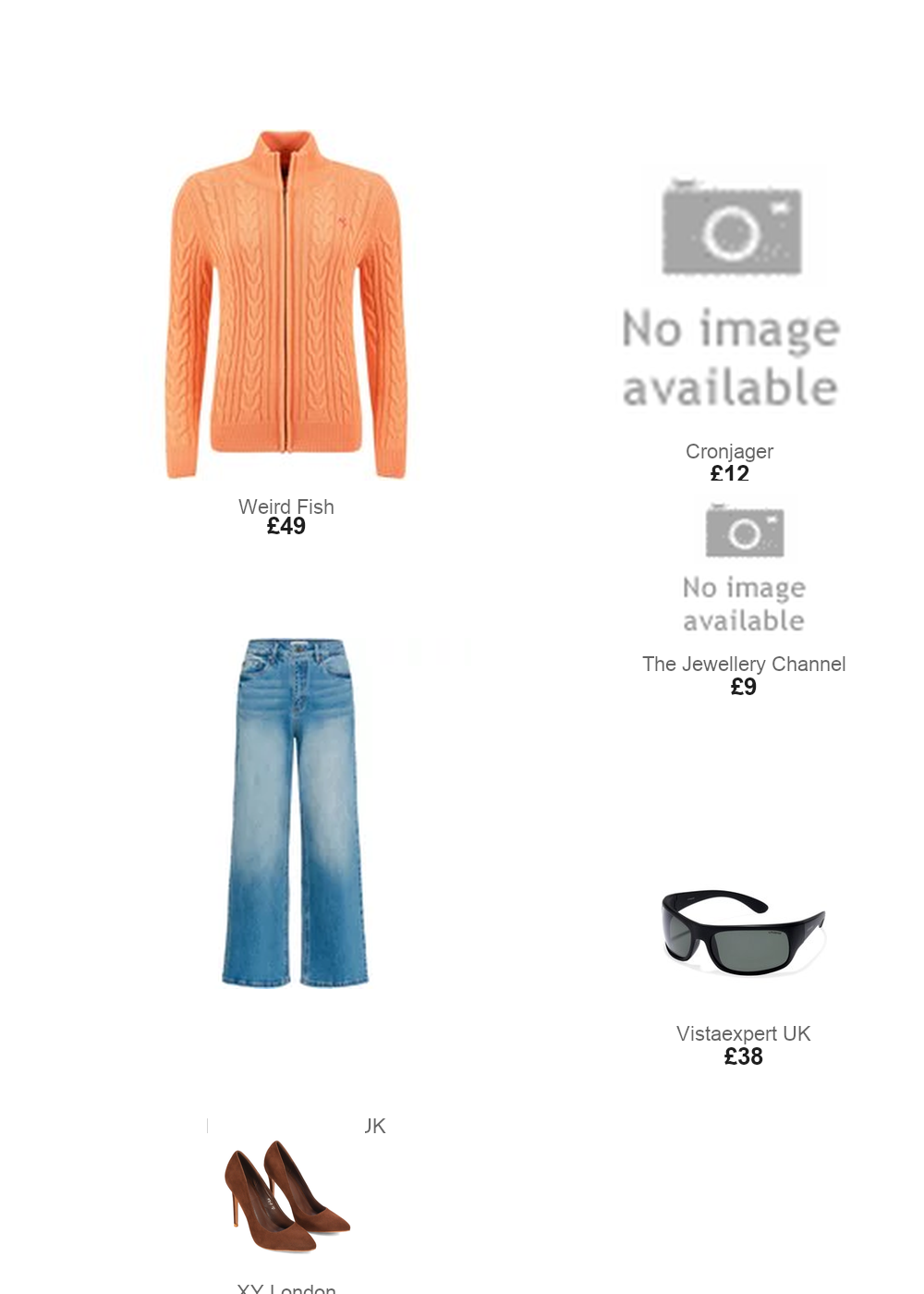 The complete outfit featuring Sorbet Weird Fish Lunenne Full Zip Cable Knit Sorbet Size 22