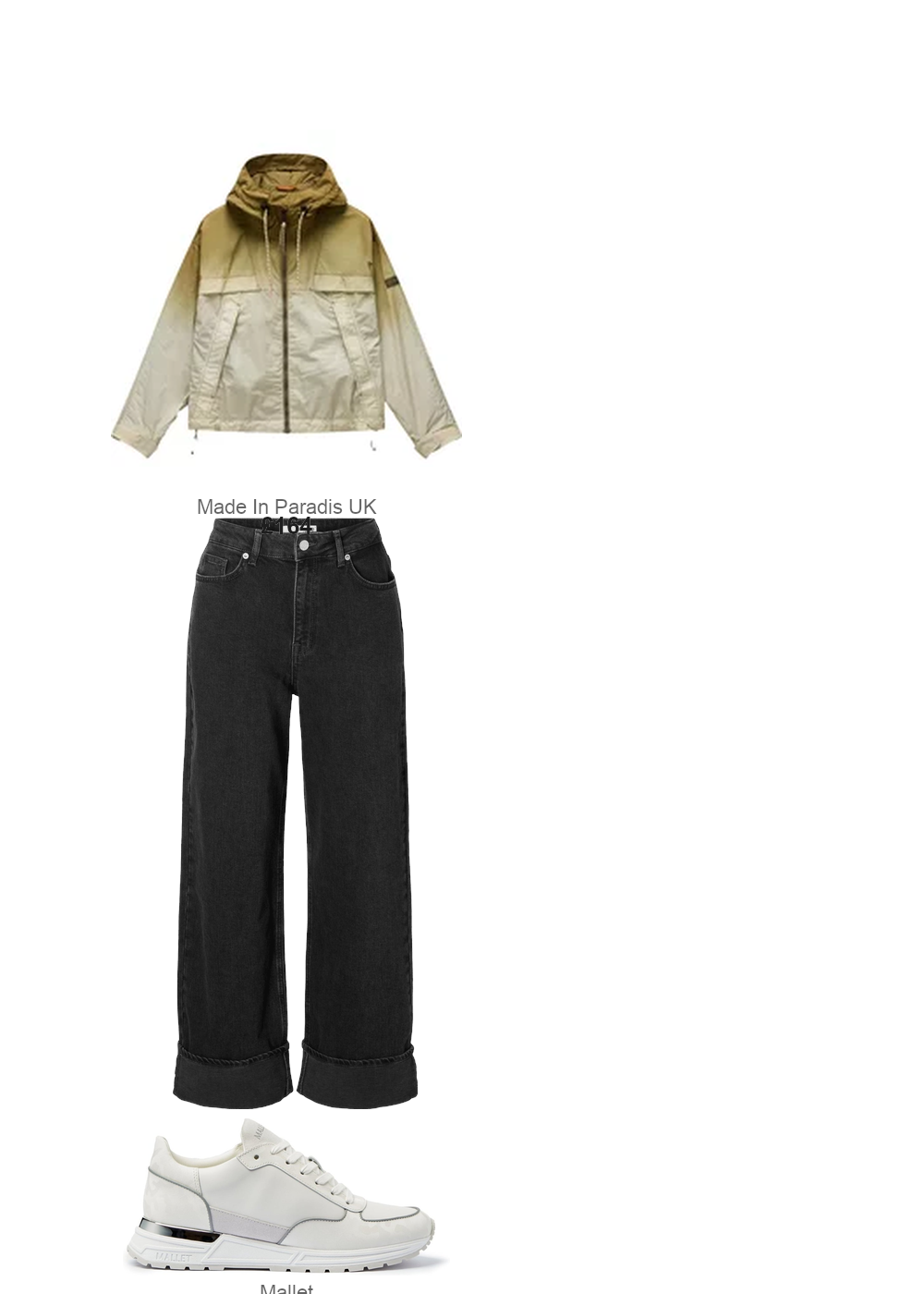 The complete outfit featuring Mallet London Popham Lite Deboss Camo White