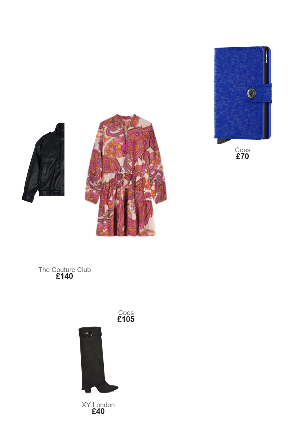 The complete outfit featuring TCC FAUX LEATHER FUNNEL NECK JACKET - BLACK