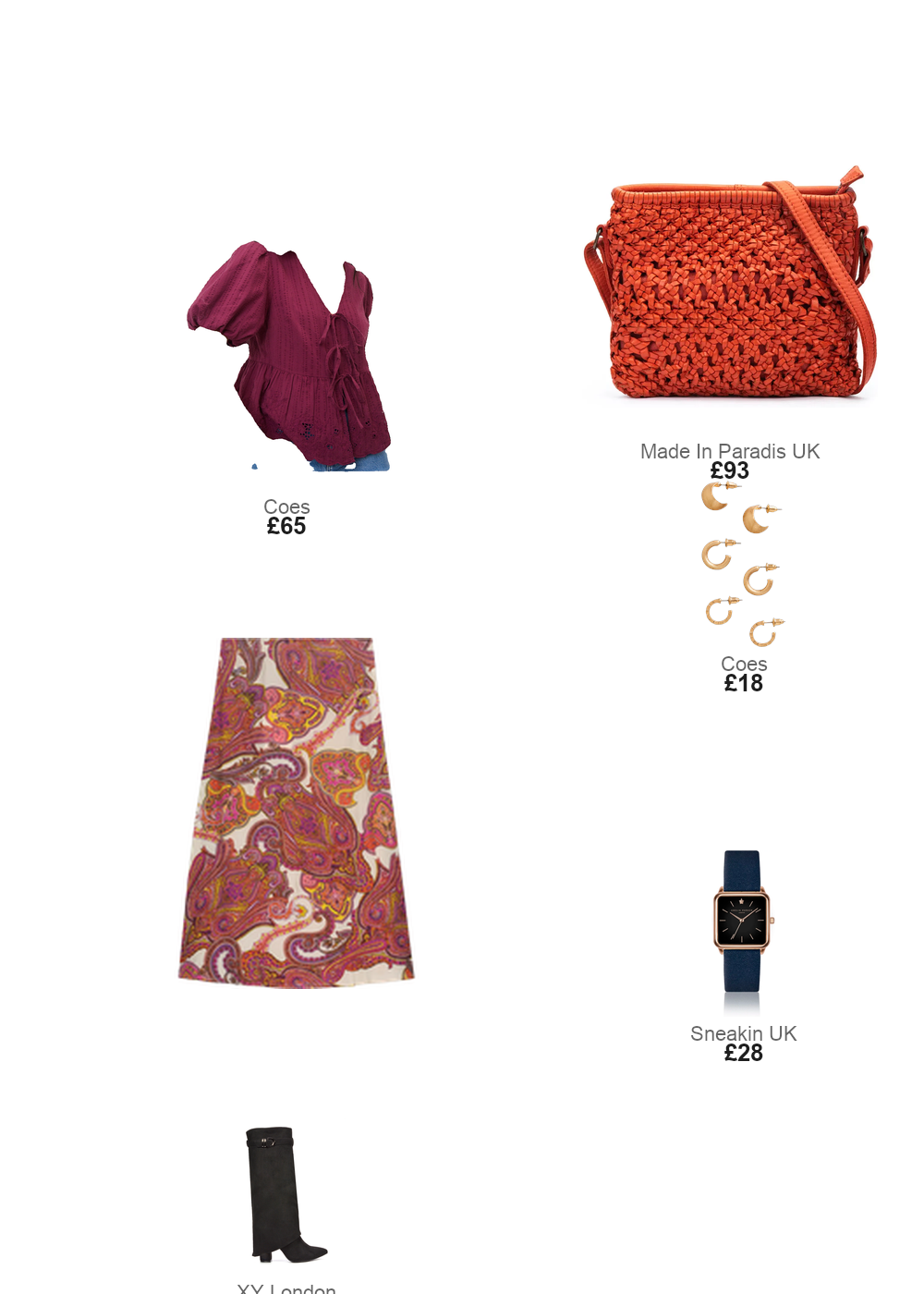 The complete outfit featuring Amelia Parker Leather watch woman Amelia Parker Night Plaza Dark blue