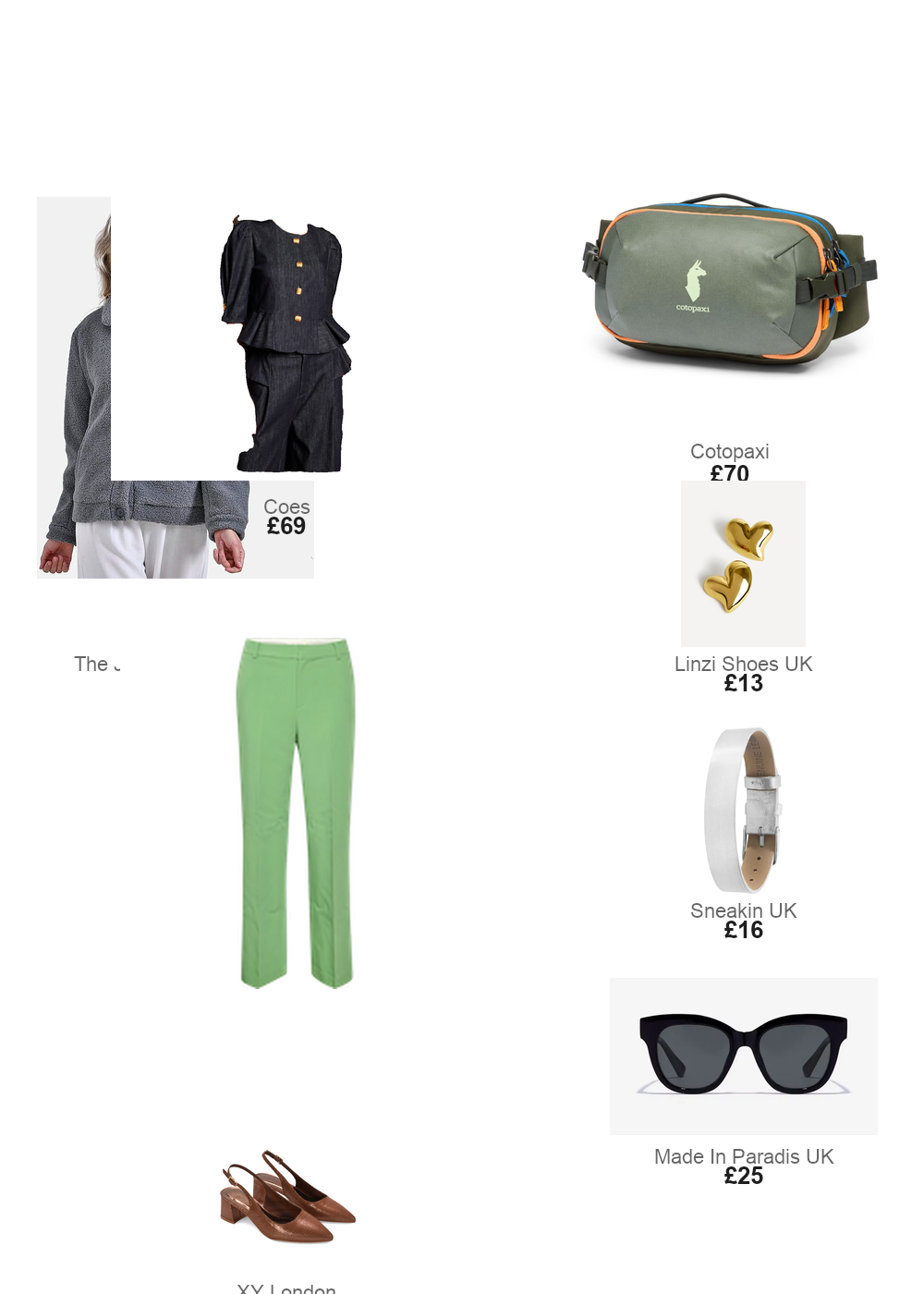 The complete outfit featuring TJC La Marey Ladies Fleece Button Up Jacket (Size 16 to 18) - Grey