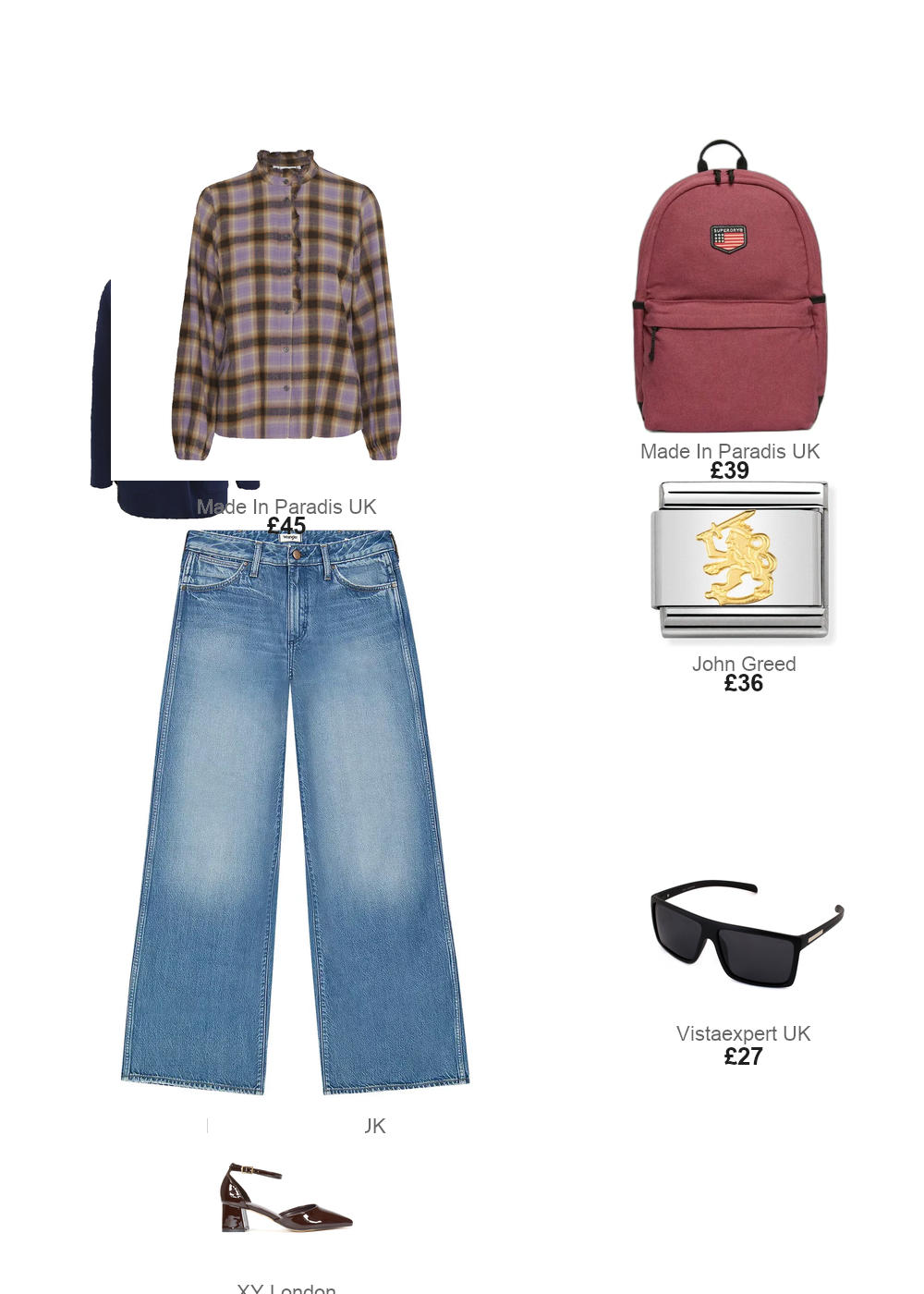 The complete outfit featuring Nomination Nomination Classic Gold Rampant Lion Finland Charm
