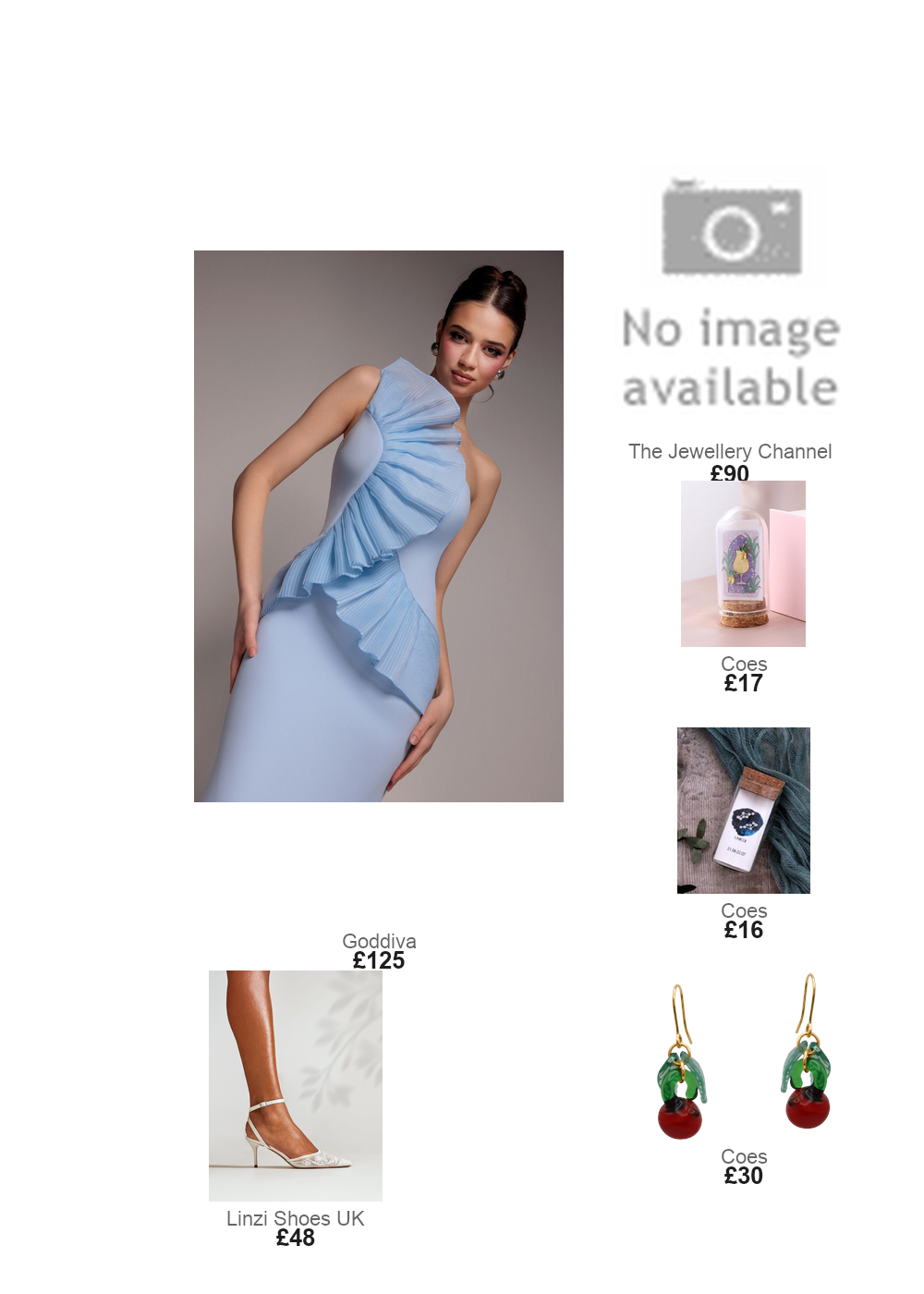 The complete outfit featuring Linzi Linzi Shoes - Bridal Ivory Satin Beaded Mesh Court Heels- 8