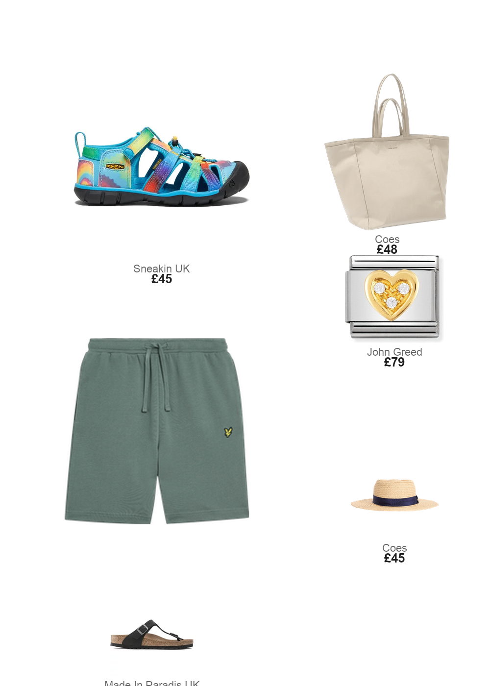 The complete outfit featuring Nomination Nomination Classic Gold CZ Heart Charm