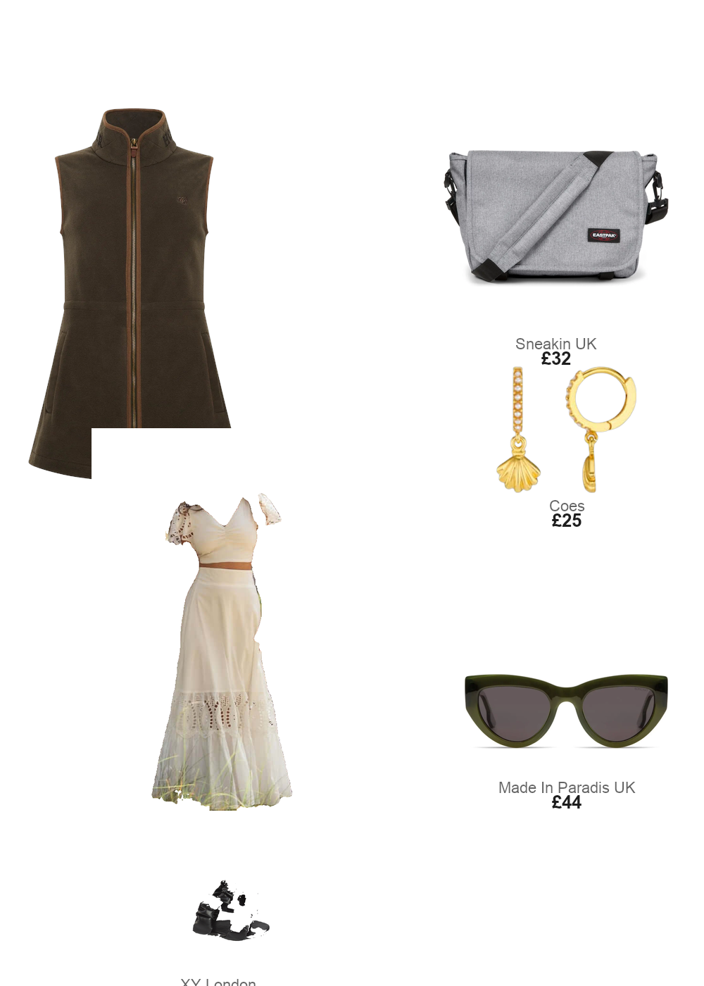 The complete outfit featuring SOLE Lisboa Portofino Skirt White