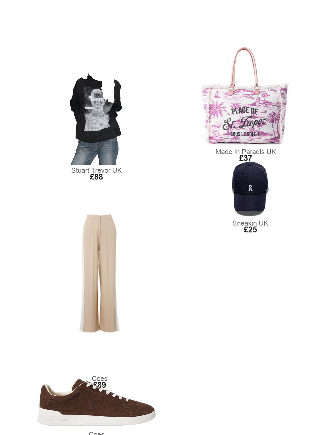 The complete outfit featuring STUART TREVOR 'Saint' Sweatshirt in Black