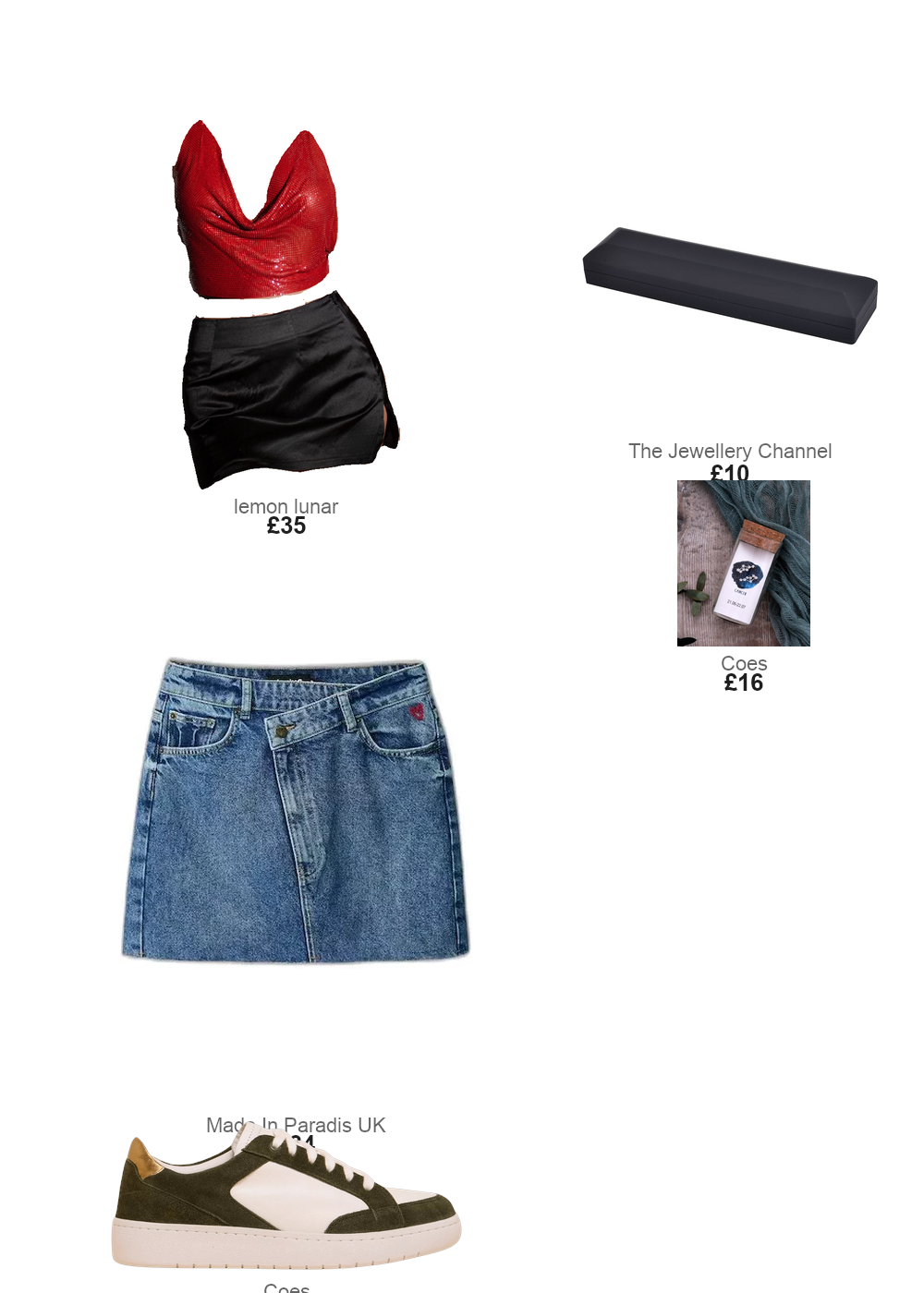 The complete outfit featuring 1 THE EMBER TOP RED