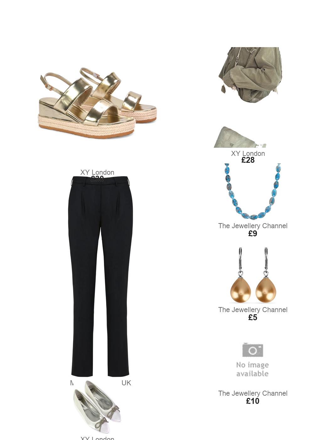 The complete outfit featuring XY London Adeline Shoulder Bag With Adjustable Crossbody Straps and Studs in Black - Green