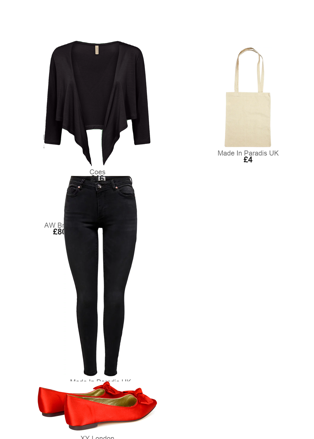 The complete outfit featuring AW Eliza Dress