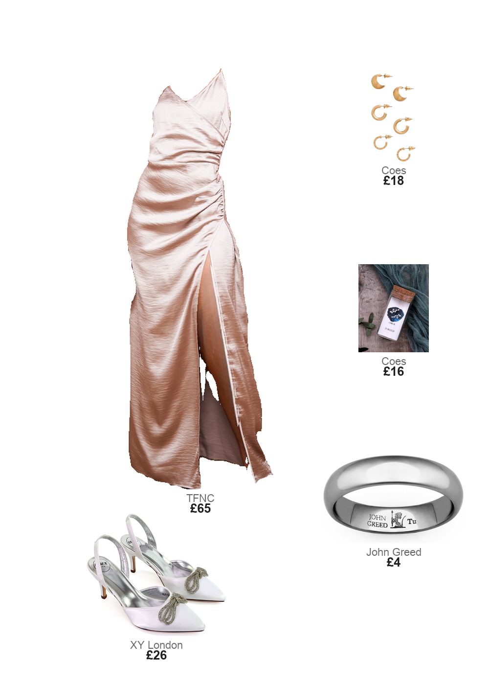 The complete outfit featuring John Greed John Greed Tungsten Carbide Court Ring