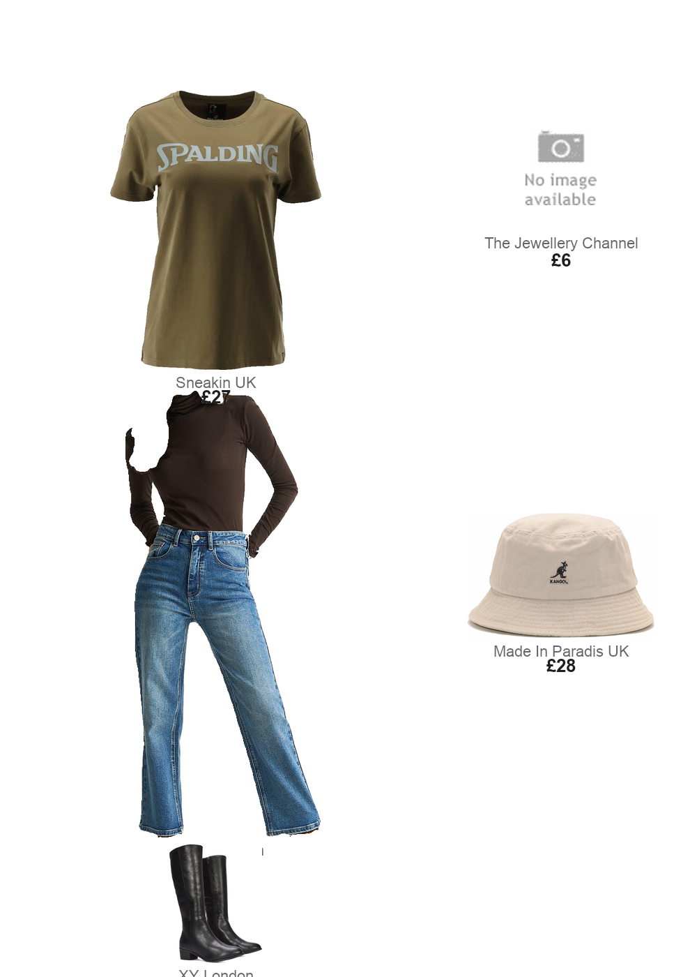 The complete outfit featuring Spalding Women's T-shirt Spalding Logo