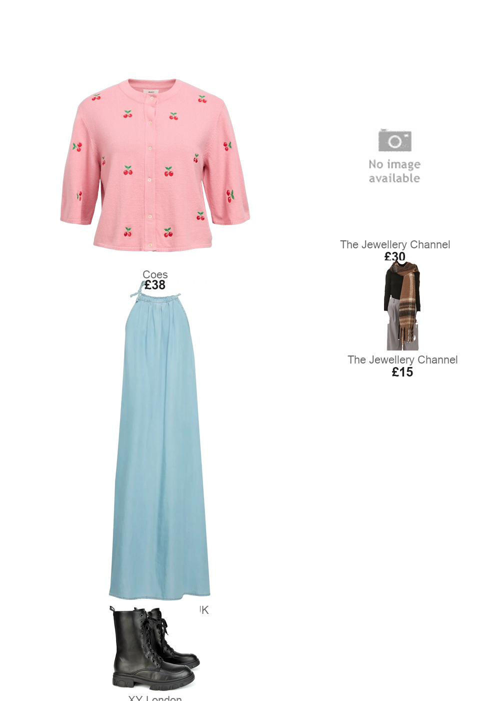 The complete outfit featuring Pulz Jeans Women's denim dress Pulz Jeans Gaja