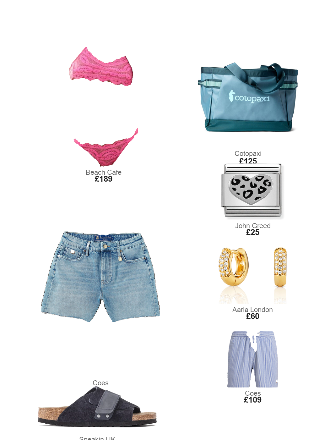 The complete outfit featuring PQ Swim Tulip Lace Bralette Bikini