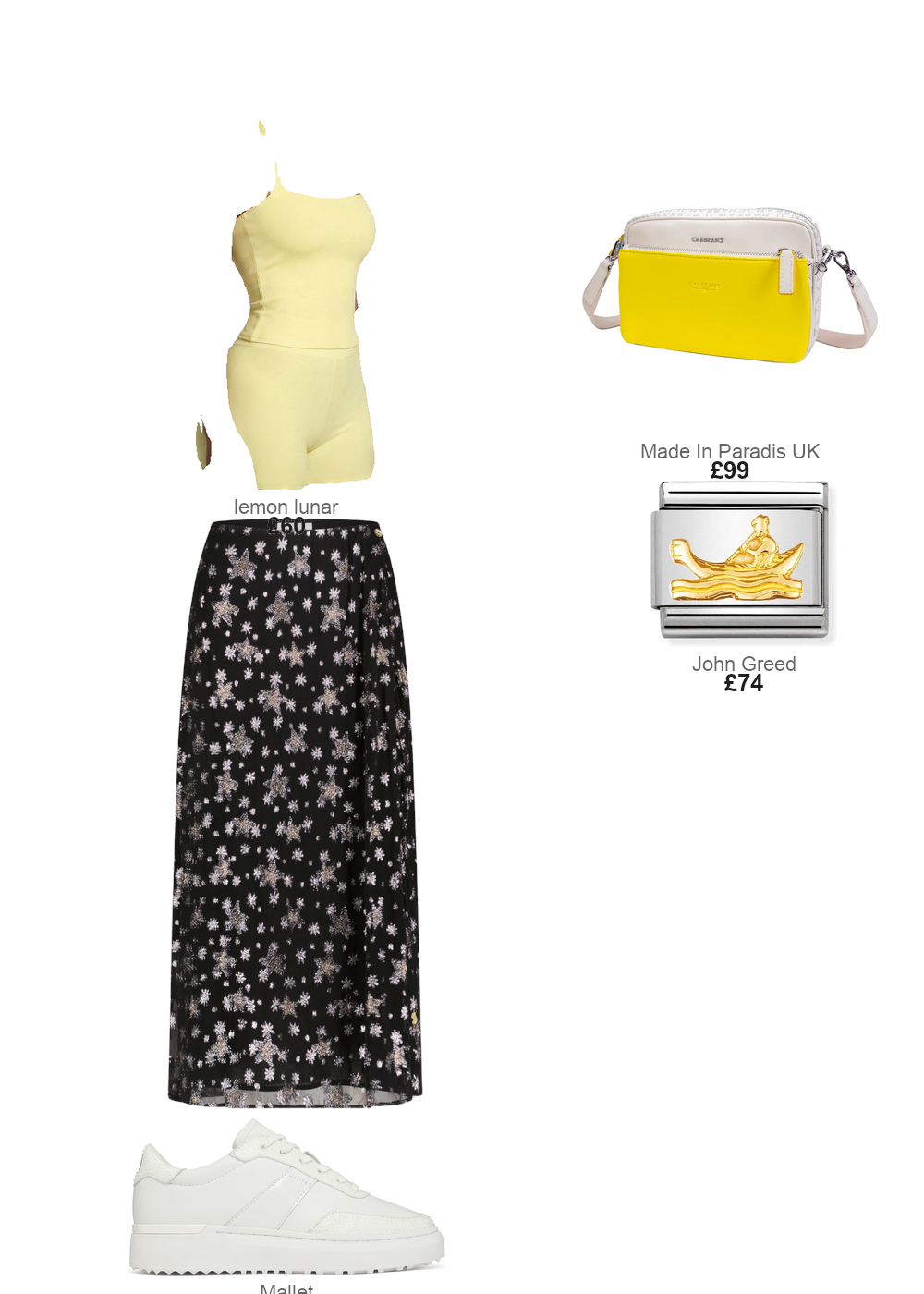 The complete outfit featuring Nomination Nomination Classic Gold Gondola Charm