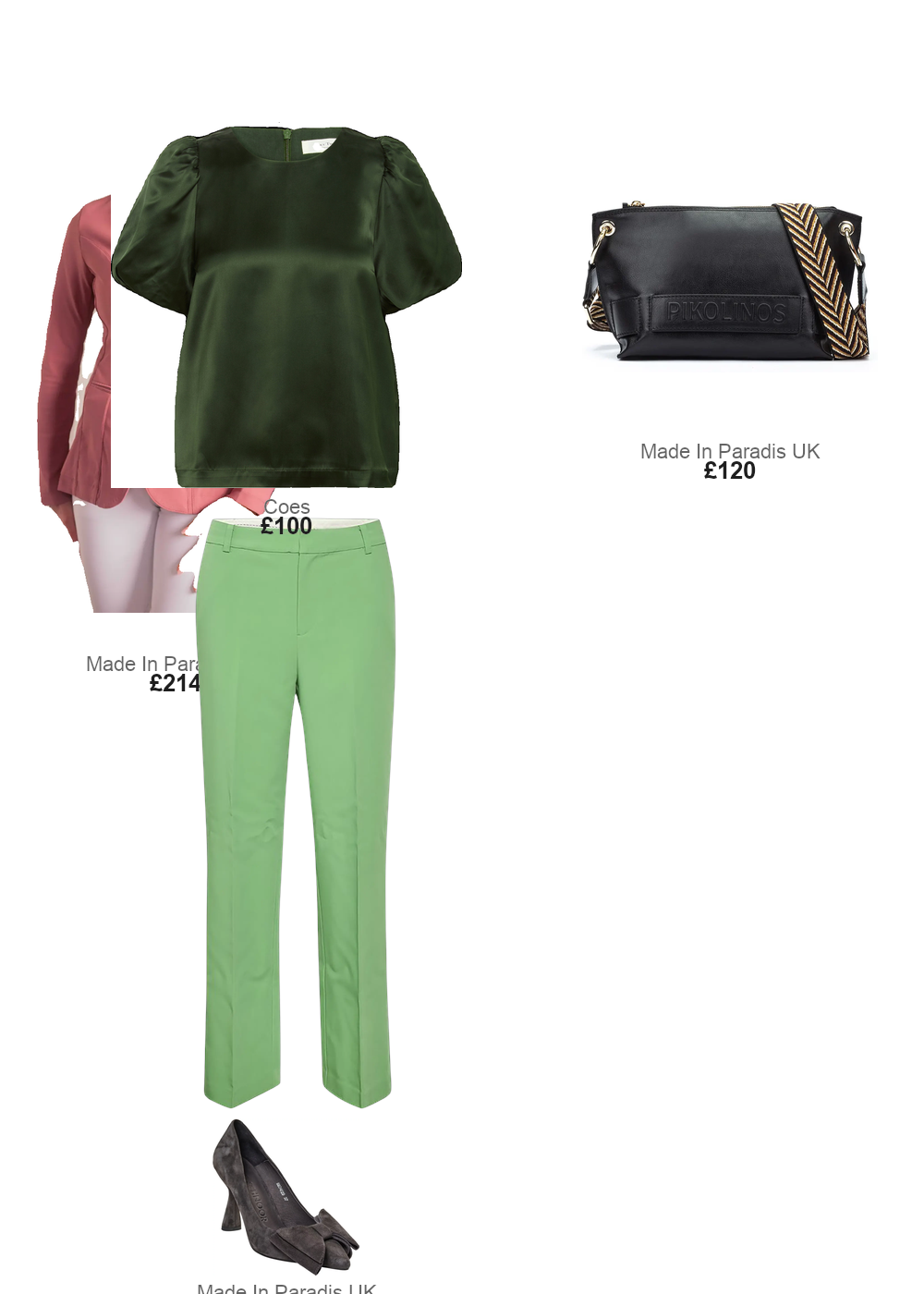 The complete outfit featuring Pikolinos Women's shoulder Bag Pikolinos Alcudia