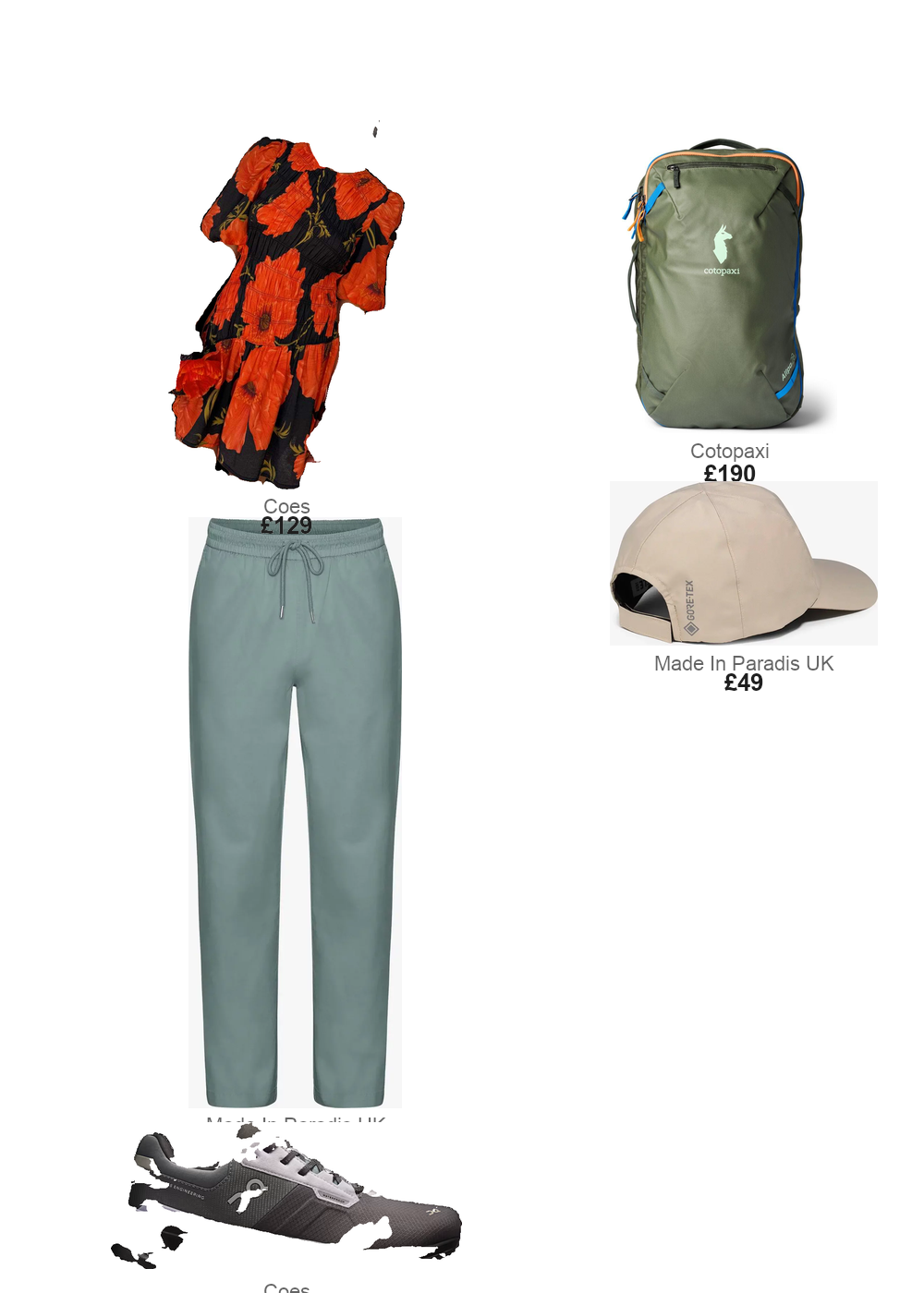 The complete outfit featuring Cotopaxi UK Allpa 28L Travel Pack