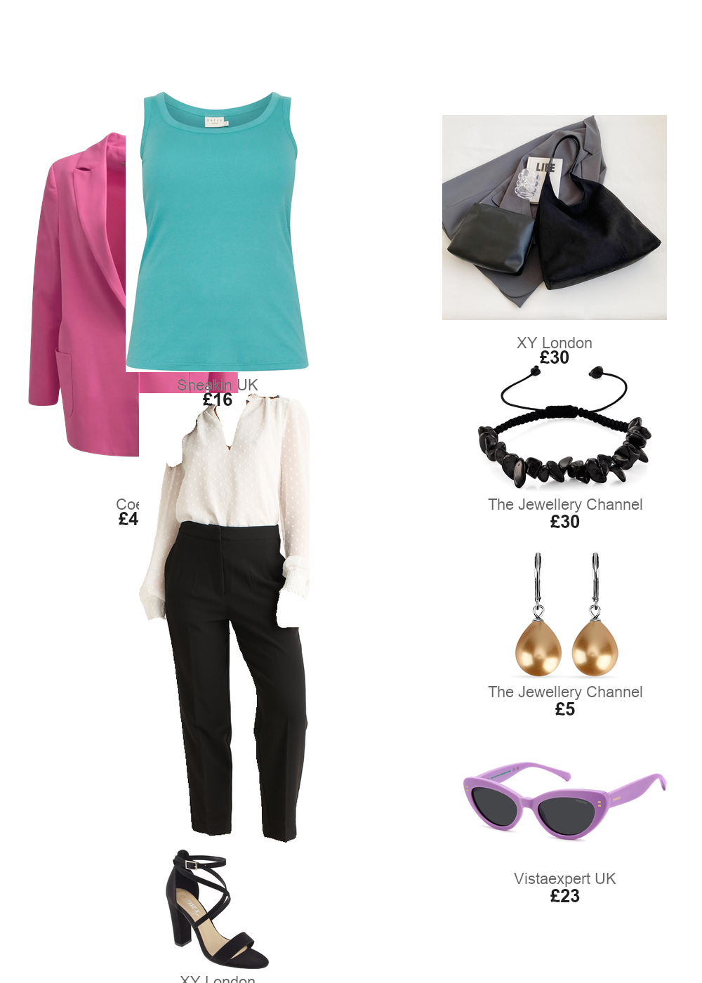 The complete outfit featuring KAFFE Curve Women's tank top KAFFE Curve Carina