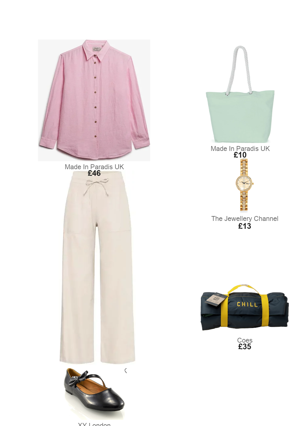 The complete outfit featuring TJC White Swarovski Crystal Watch