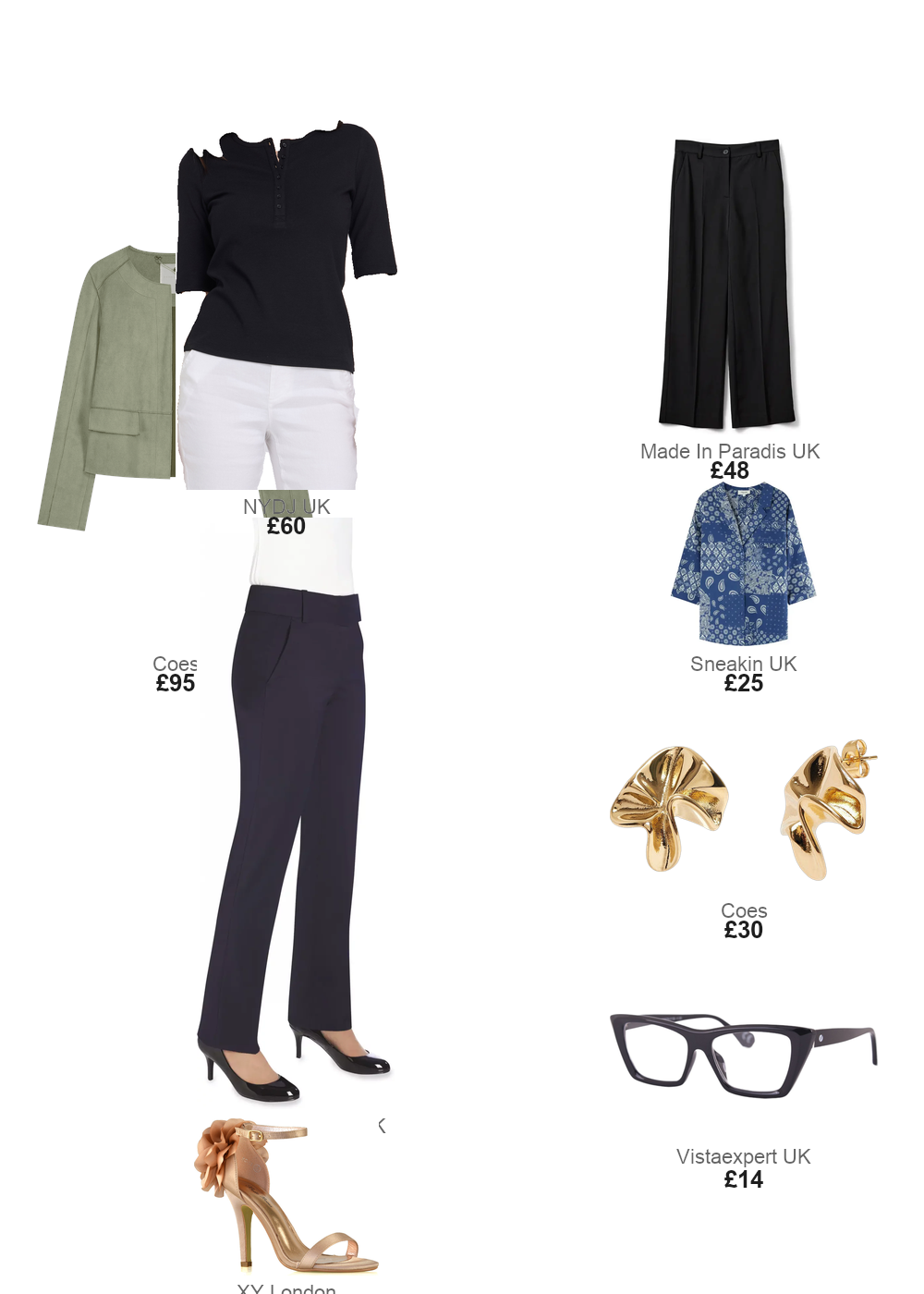 The complete outfit featuring Brook Taverner Women's suit Trousers Brook Taverner Genoa