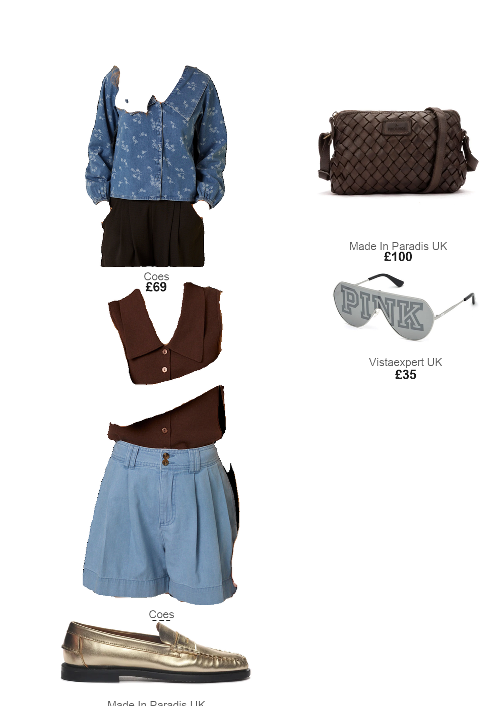 The complete outfit featuring Sebago Women's leather loafers Sebago Dan Met