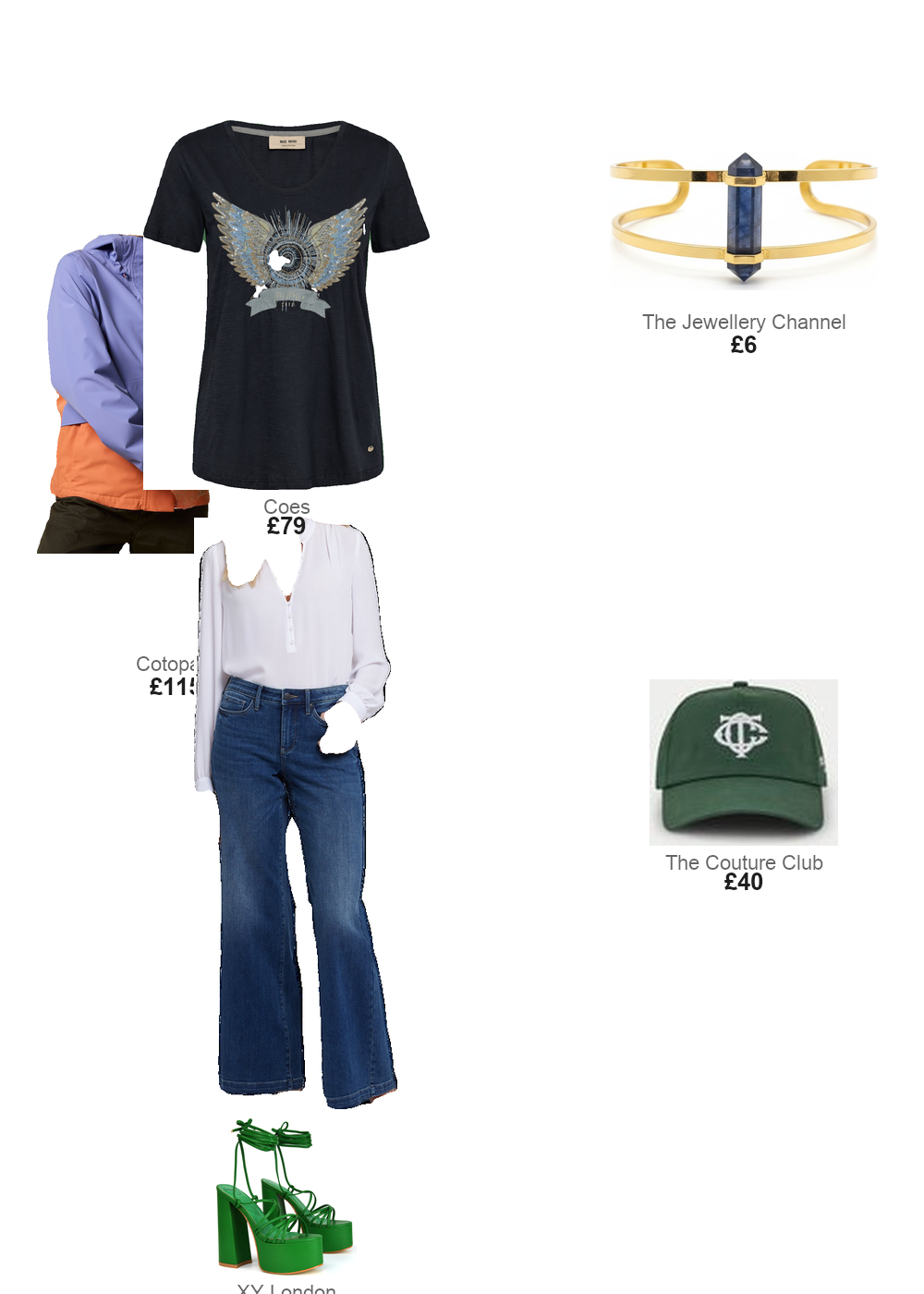 The complete outfit featuring Cotopaxi UK Rayu Rain Jacket - Womens