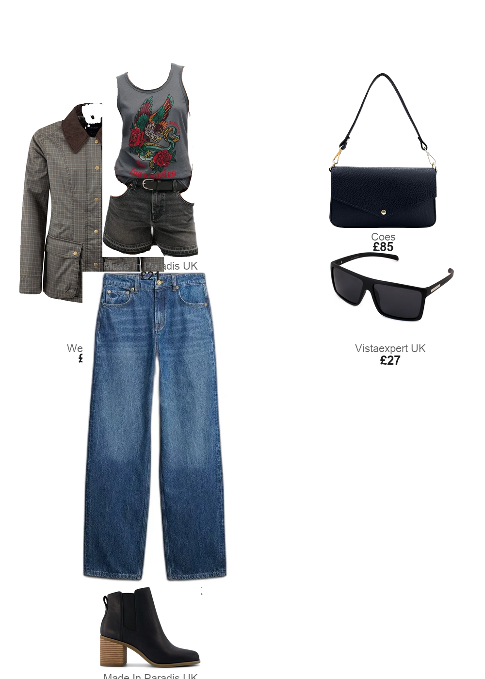 The complete outfit featuring TOMS Evelyn Chelsea ankle boots for women Toms
