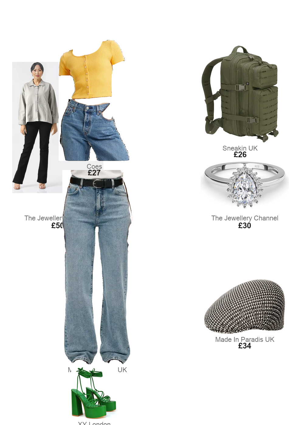 The complete outfit featuring Superdry Organic cotton high-waisted jeans for women Superdry