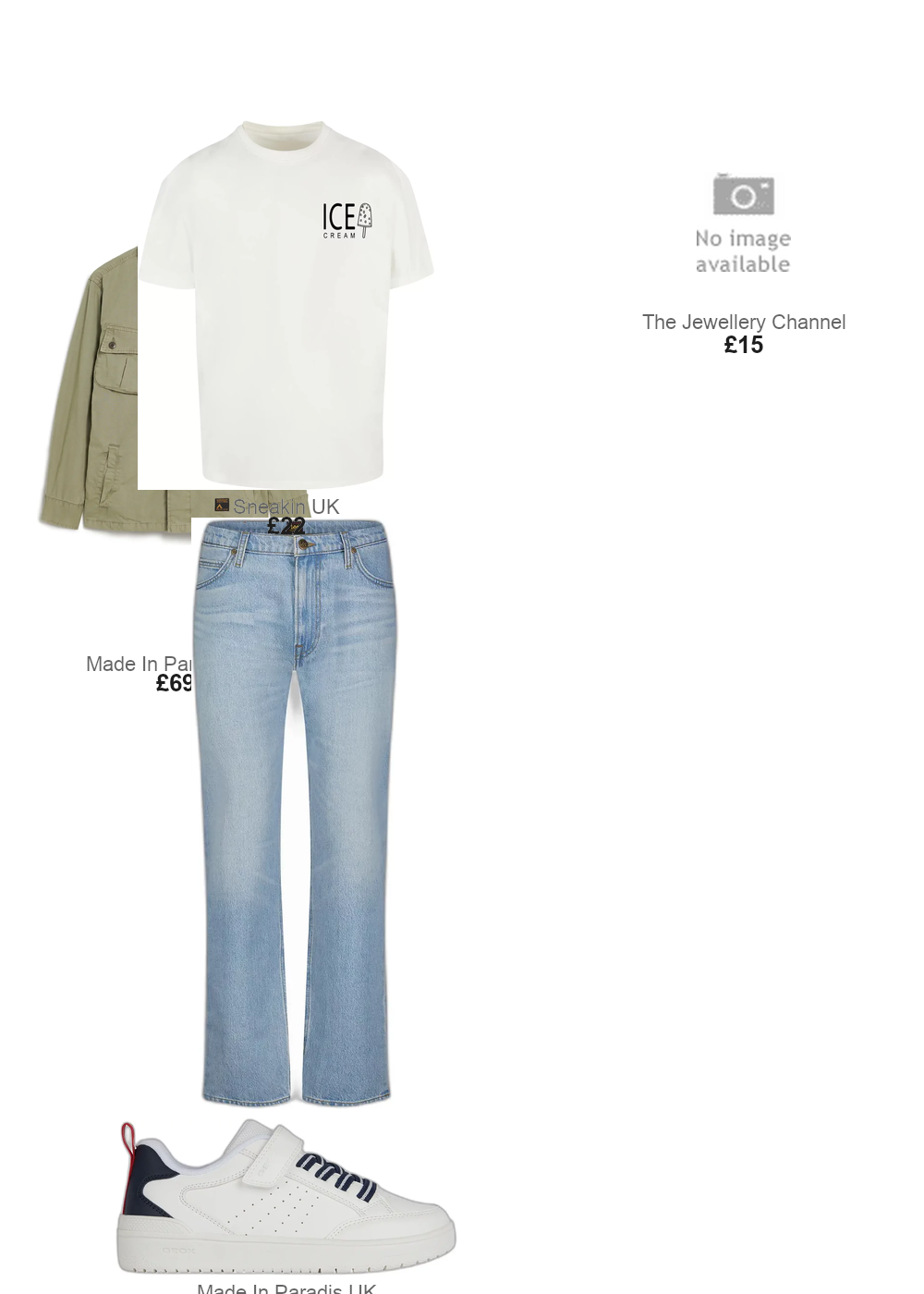 The complete outfit featuring Merchcode Oversized T-shirt Merchcode Ice Cream