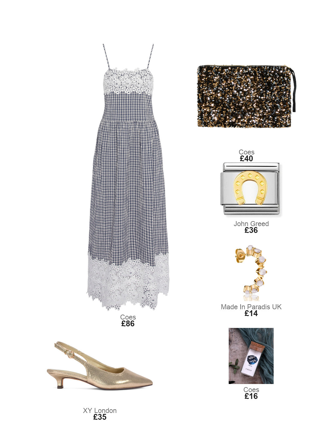 The complete outfit featuring Amelia Parker Earrings woman Amelia Parker Wave