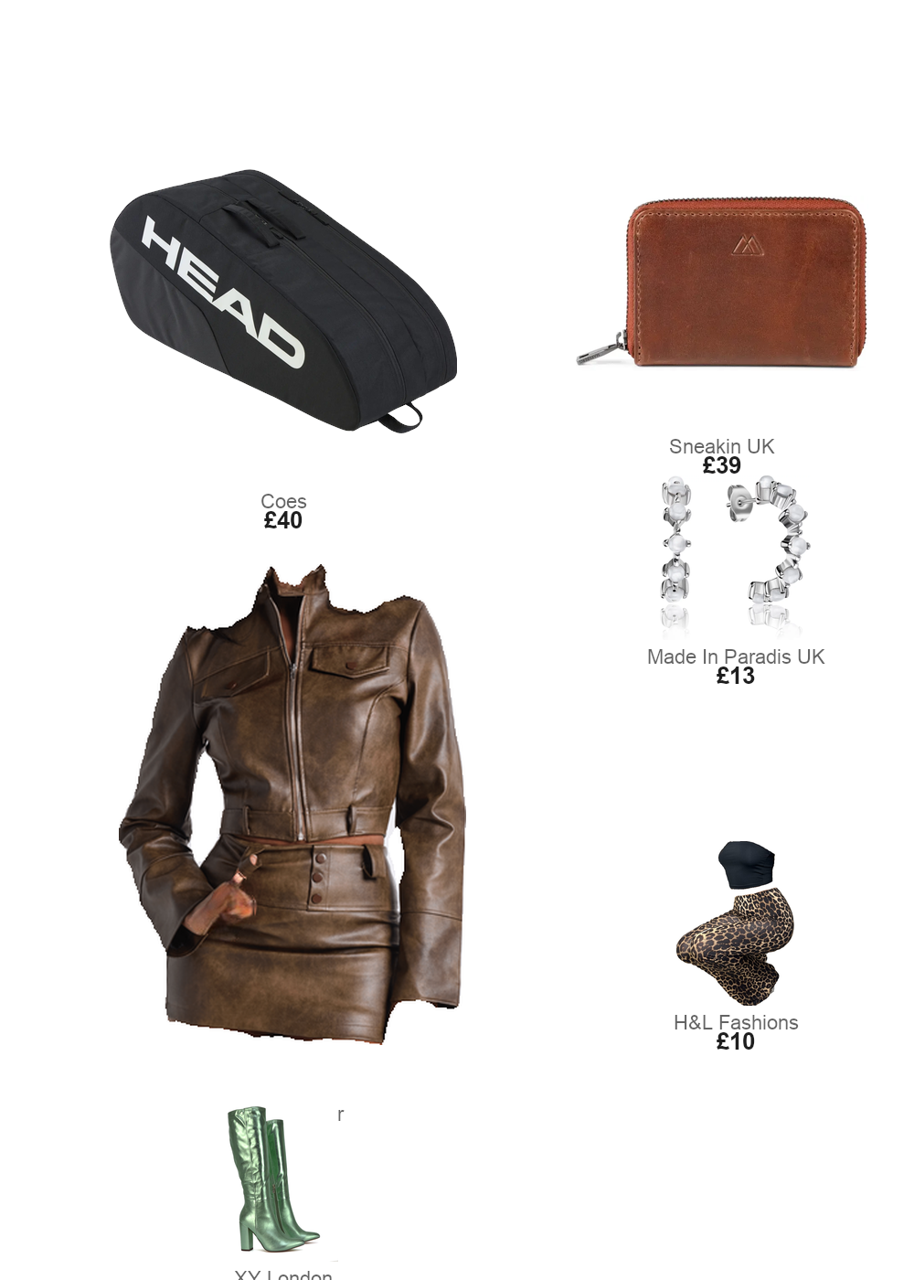 The complete outfit featuring Amelia Parker Earrings woman Amelia Parker Wave
