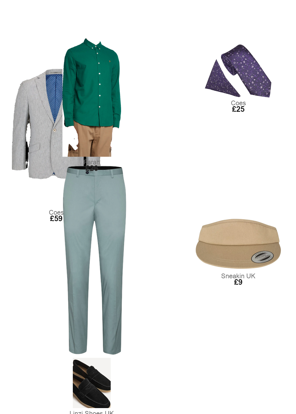 The complete outfit featuring Linzi Linzi Shoes - Luciano Mens Black Suede Leather Penny Loafers- 6