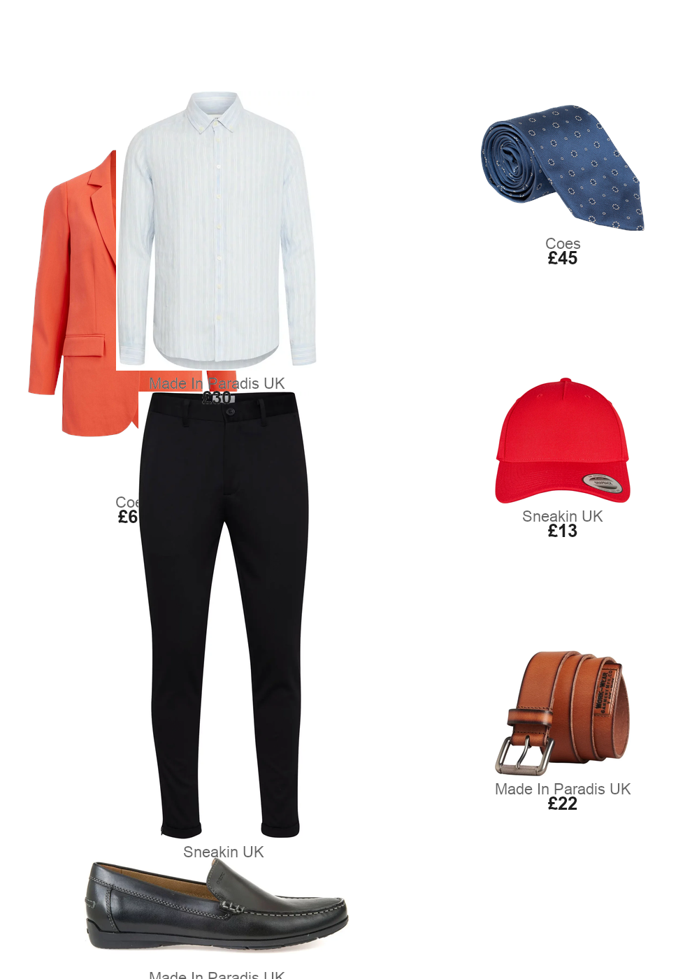 The complete outfit featuring casual friday Striped long-sleeve shirt Casual Friday Dallas
