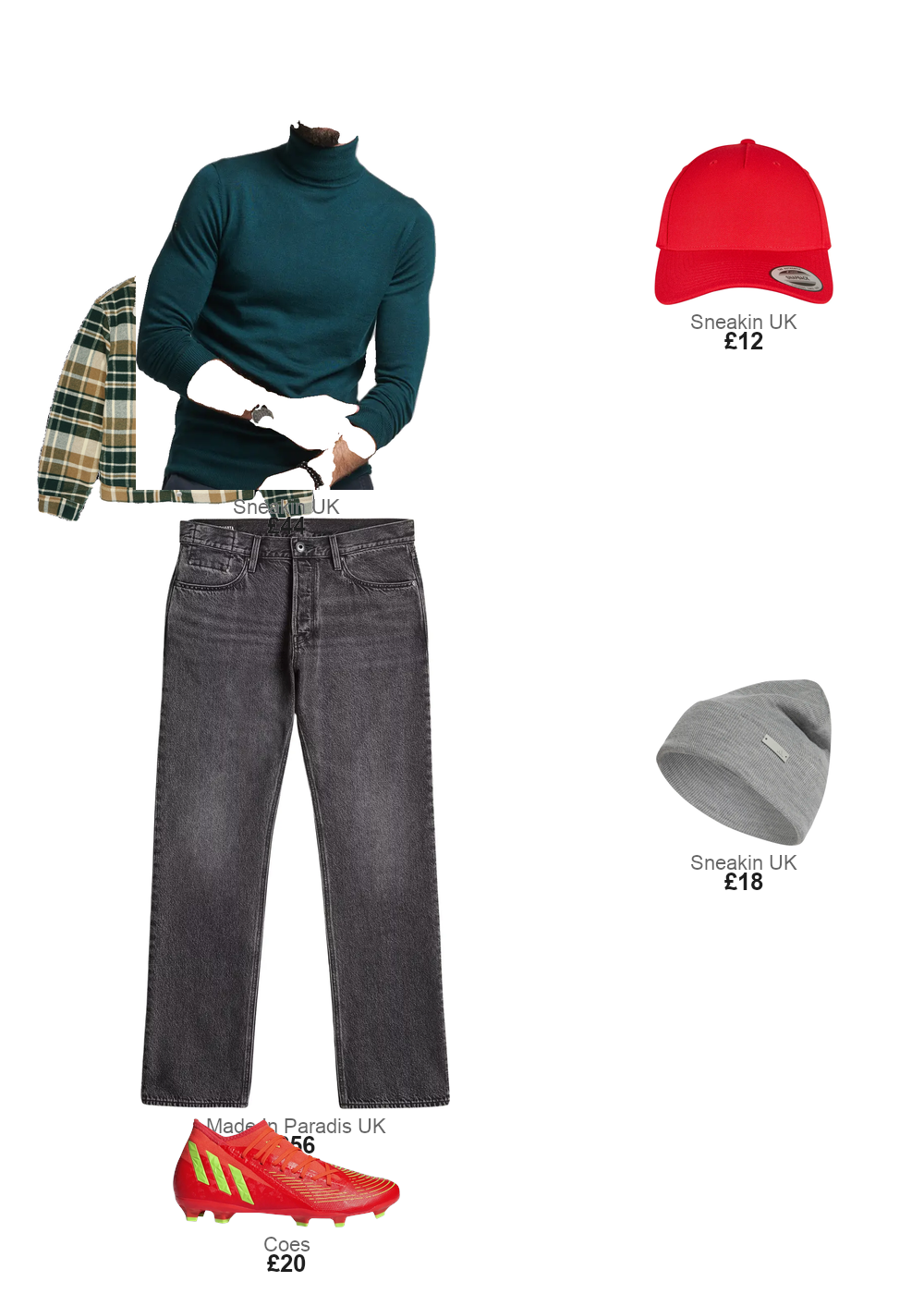 The complete outfit featuring Superdry Merino turtleneck sweater Superdry