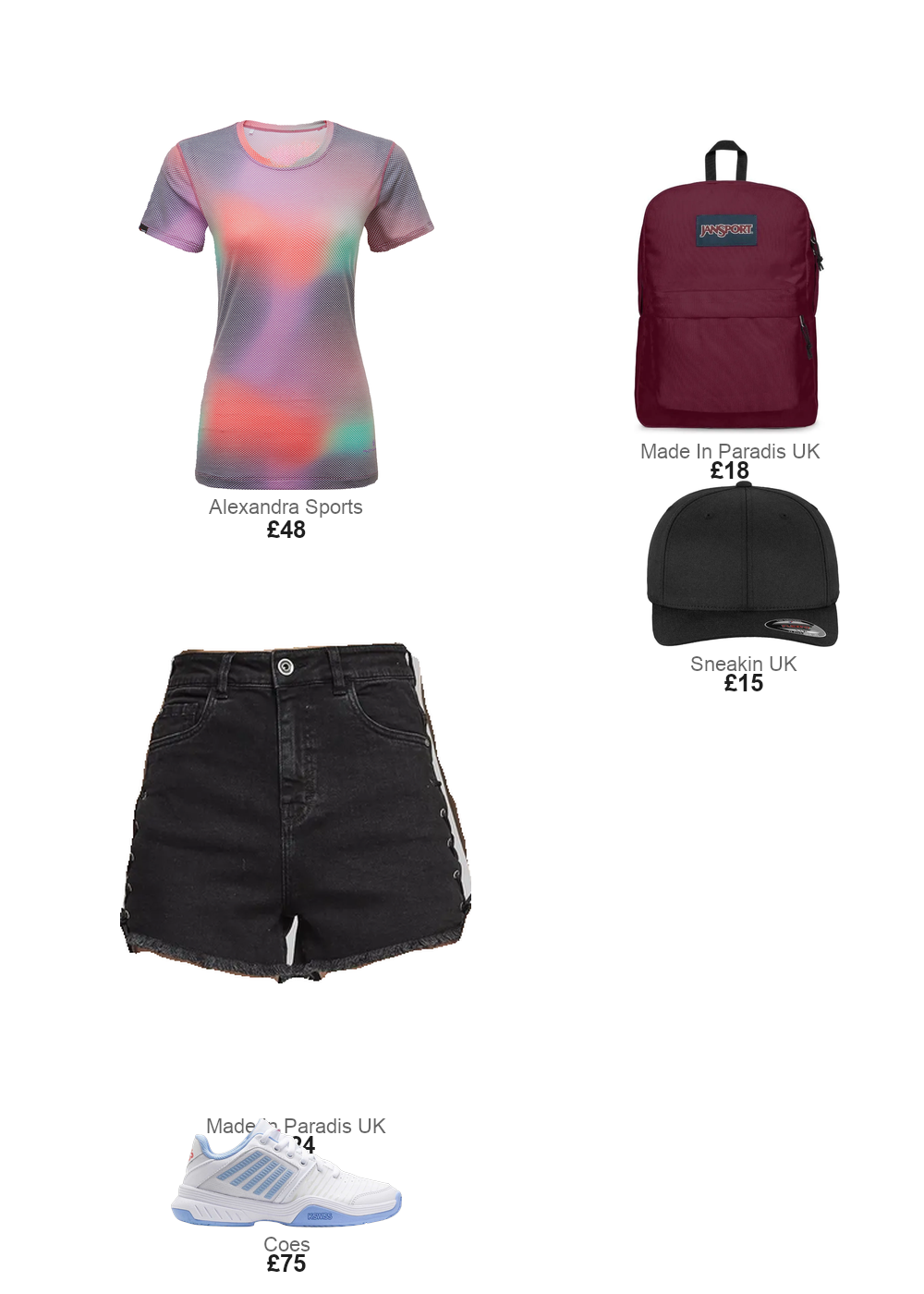 The complete outfit featuring Urban Classics Women's Urban Classic waist denim lace up shorts