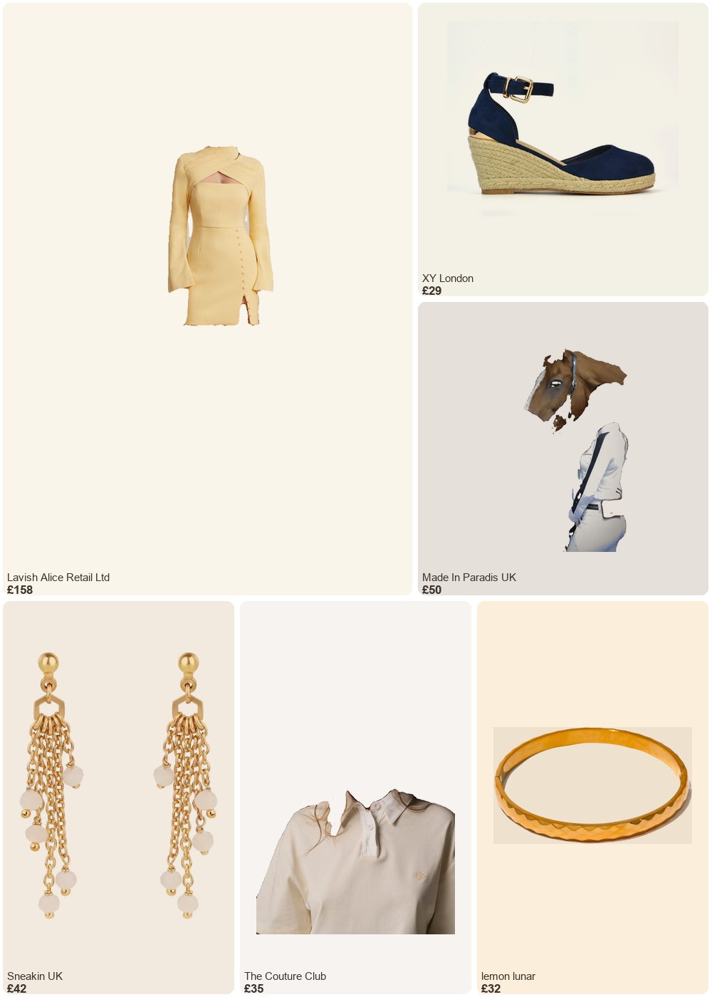 The complete outfit featuring xylondon Forest Closed Toe Espadrilles With Sandal Wedge Heel in Gold - Blue / UK 3 | EU 36 | US 5