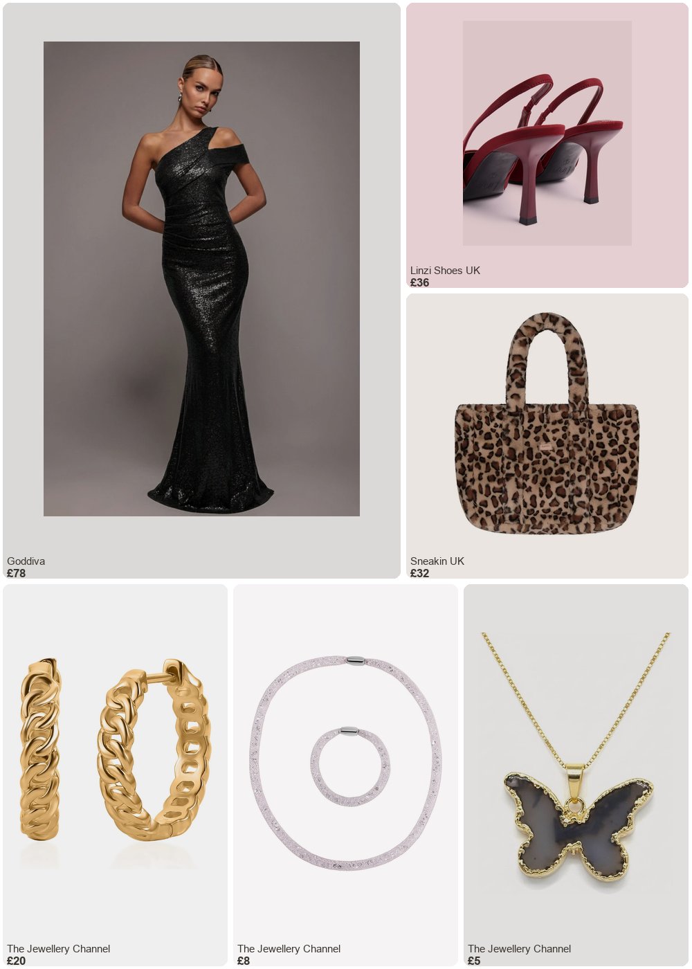 The complete outfit featuring Goddiva Goddiva One Shoulder Sequin Evening Maxi - Black