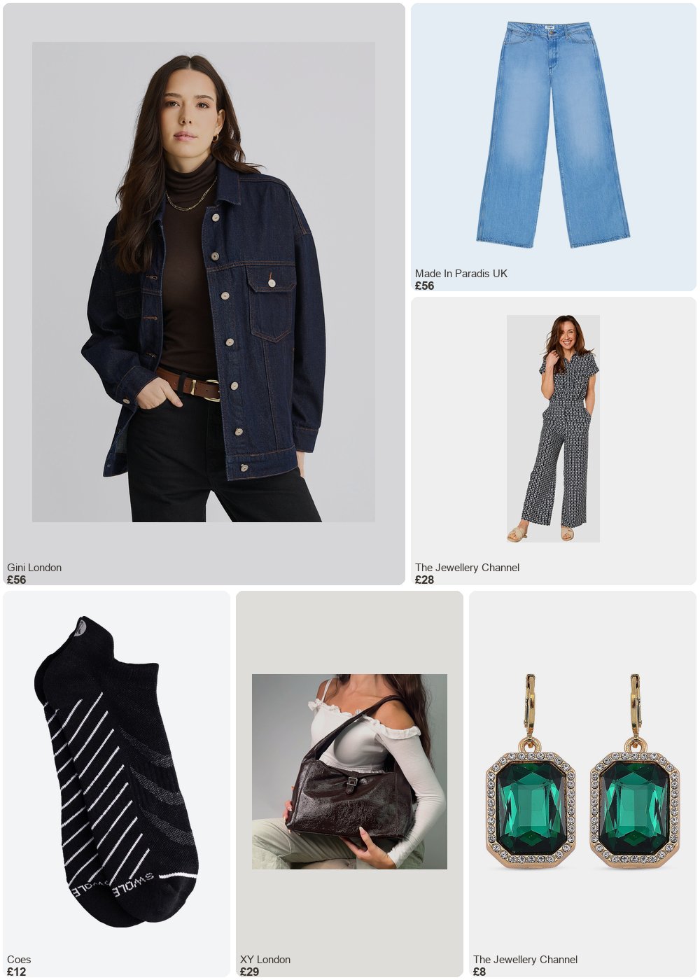 The complete outfit featuring TJC Emreco Lightweight Wide Leg Print Trouser (Size 14) - Navy