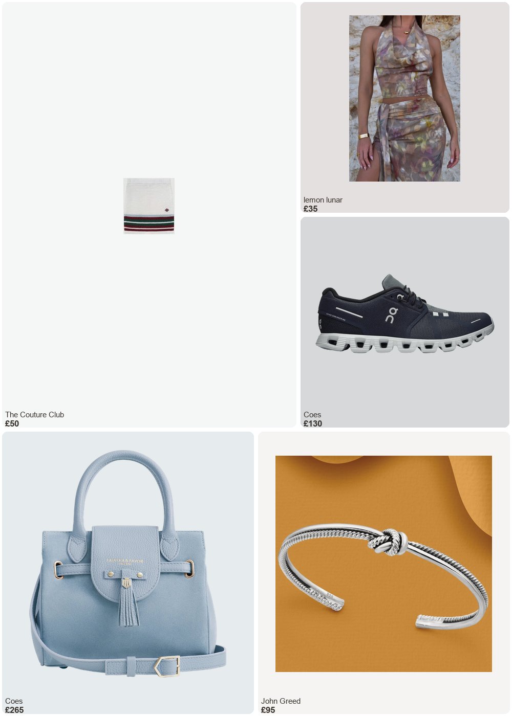 The complete outfit featuring John Greed John Greed Portrait Muse Silver Knot Spiral Cuff Bangle